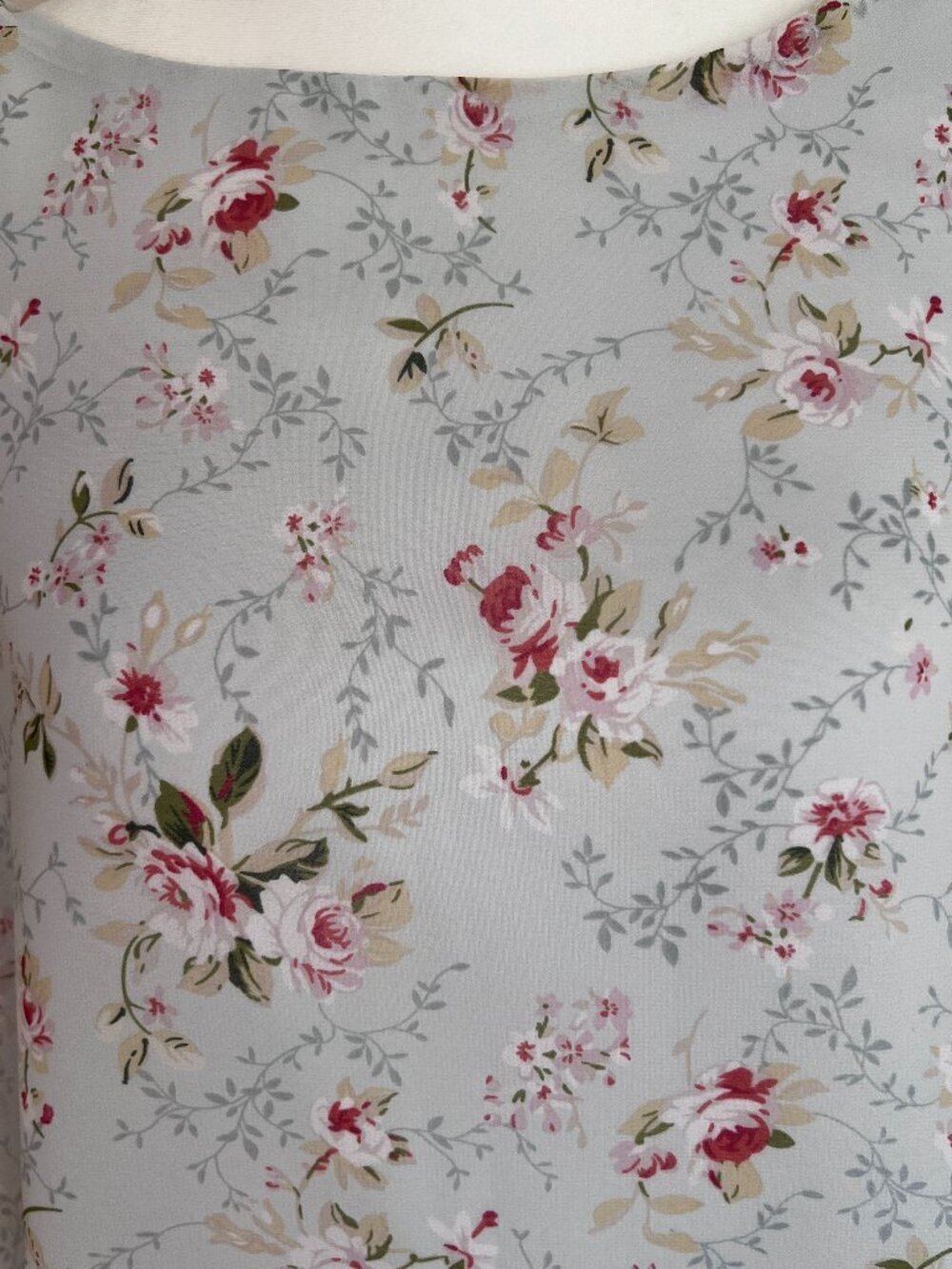 Max Edition Size S Sleeveless Light Blue with Flowers Summer Dress - Picture 7 of 9